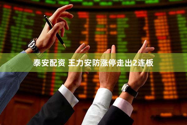 泰安配资 王力安防涨停走出2连板