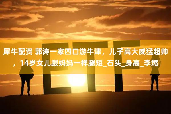 犀牛配资 郭涛一家四口游牛津，儿子高大威猛超帅，14岁女儿跟妈妈一样腿短_石头_身高_李燃